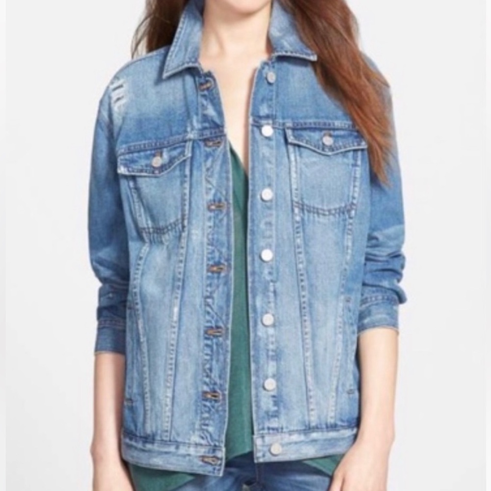 Madewell Oversized Distressed Denim Jacket